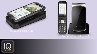 IQ Mobile is First in the UK to Launch the Emporia Smart 7 lite and TouchSmart.3