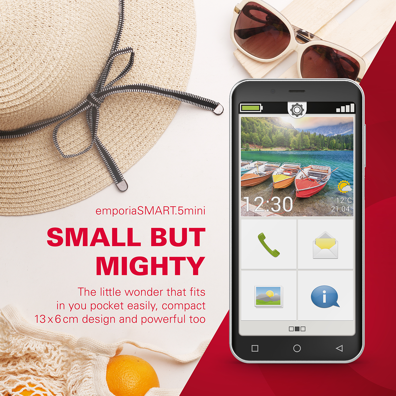 emporia SMART.5 Mini AND One Month Free Data, Calls & Texts